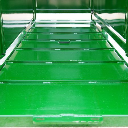 Plancher en acier de la cage de contention pour bovins de la série Q-Catch 54.