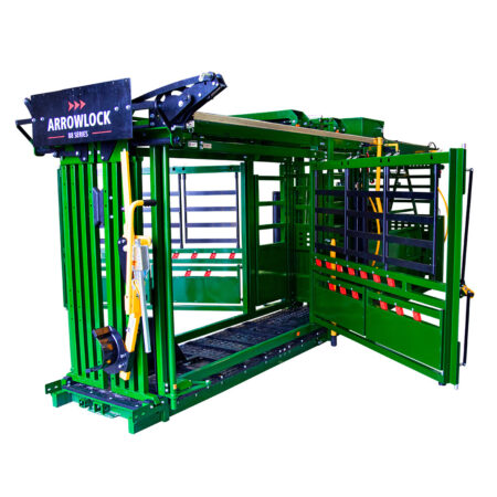 Arrowlock 88 portable chute and alley with emergancy side exit doors open