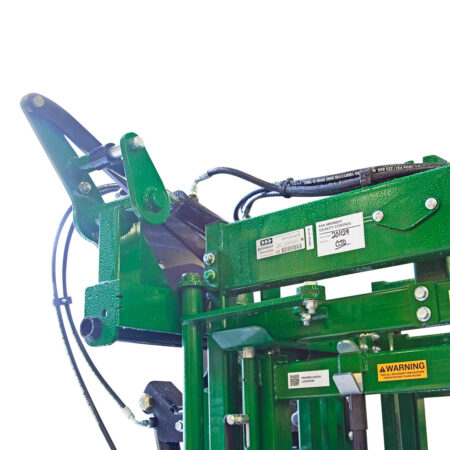 Hydraulic head gate mechanism on the Powerlock 108 portable chute alley and tub