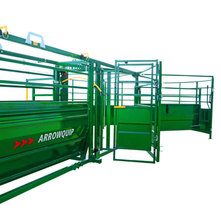 View of the Bud flow tub from the alley on the close up of the collapsible tub on the Arrowlock 75 portable chute alley and tub