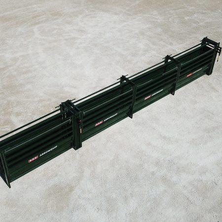 Above view of the Easy Flow adjustable cattle alley 40' section