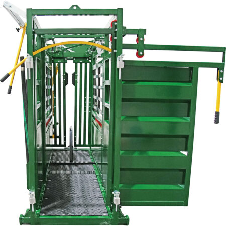 Q catch 74 cattle chute rolling door open back